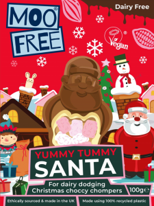 Moo Free Joulupukki Yummy Tummy SANTA vaahtokarkeilla 100g vegaani