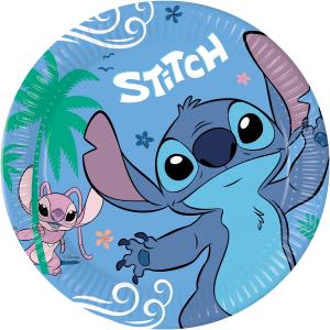 Lilo & Stitch pahvilautaset 23 cm, 8 kpl