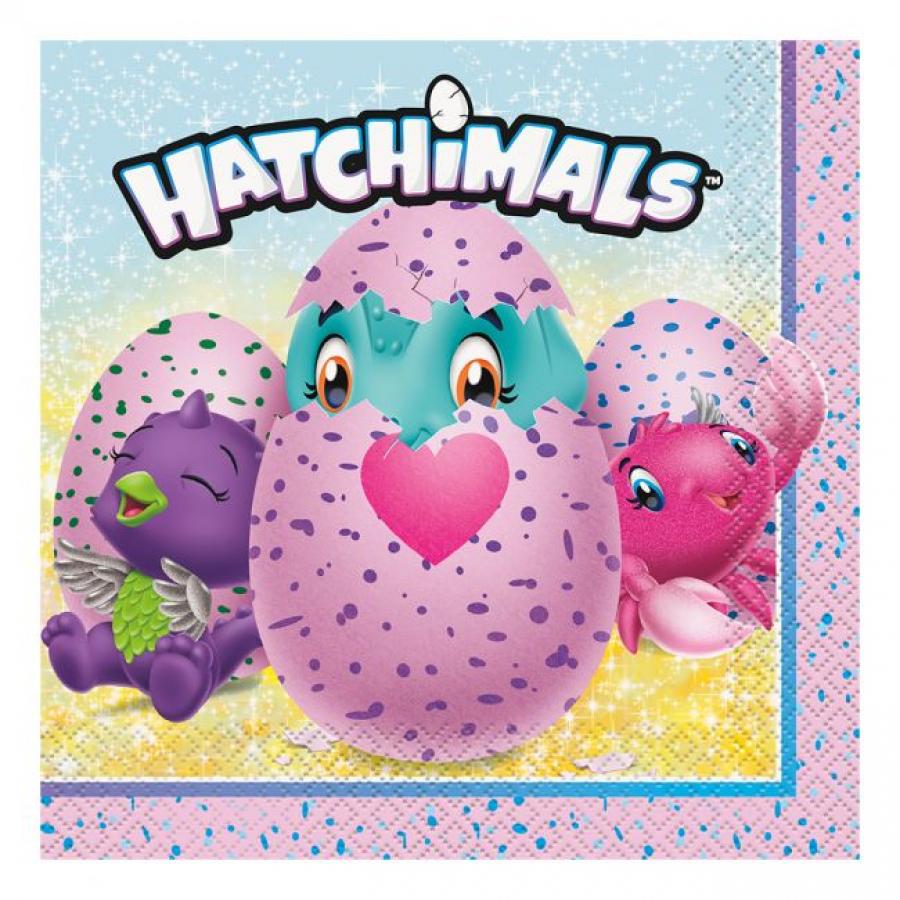 Hatchimals isot lautasliinat, 16 kpl