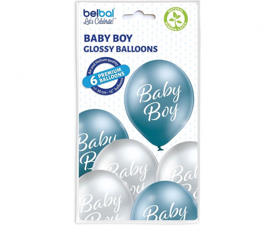 Baby Boy ilmapallot, 6 kpl 