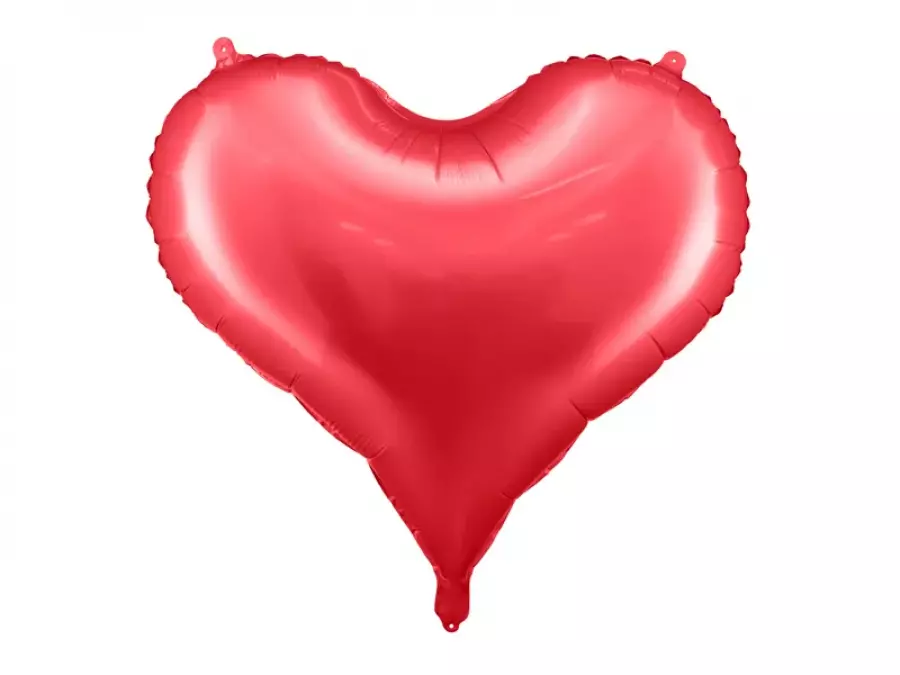 Foliopallo punainen sydän 61 x 53 cm.