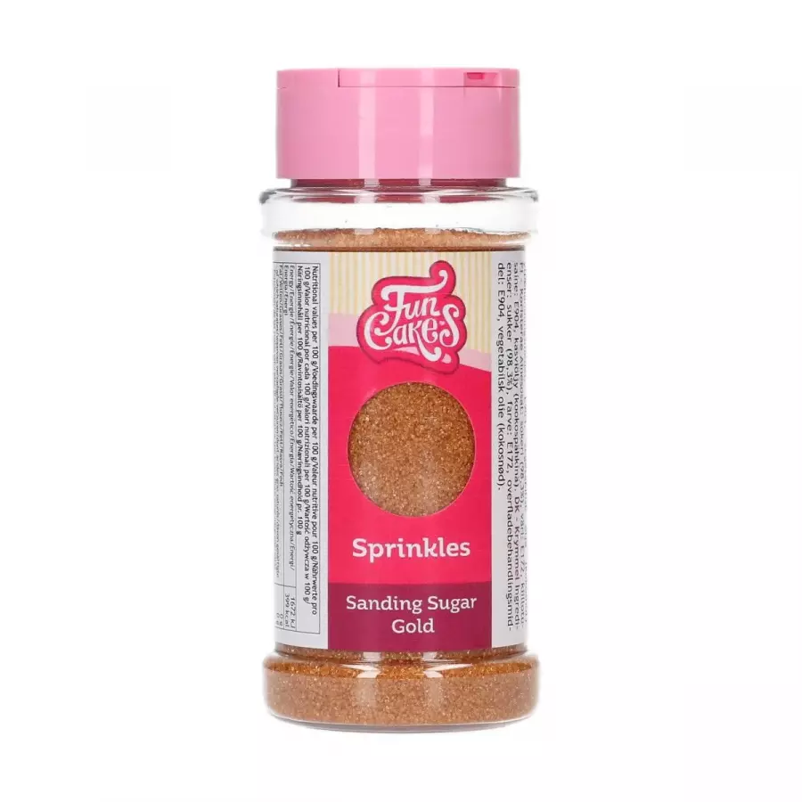 Värisokeri glitter kulta, 80 g